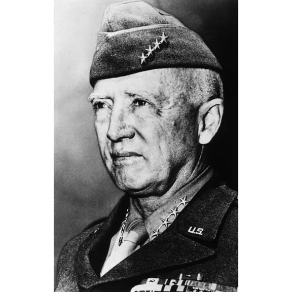 General George S. Patton Jr. History Poster Print