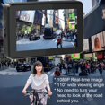 thumbnail image 4 of Handlebar Bike Mirror,4.3In 1080P Monitor Bicycle Rear View Camera,Night Vision Bike Camera for Mountain,EBike,Road Bike,1 * Monitor 1 * Camera 1 * USB Cable 1 * Mount set,Black, 4 of 8