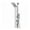 Brushed, variant on Aura Series 39 in. 2-Jetted Full Body Shower Panel System in Brushed Steel with Rainfall Showerhead and Spray Wand