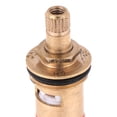 thumbnail image 2 of Dreamhall Brass Bathroom Sink Faucet Valve Stem - Hot and Cold Ceramic Disc Stem Valve Repair Bathroom Faucet Stem Cartridge Replacement - 1/2" 20 Teeth, 2 of 10