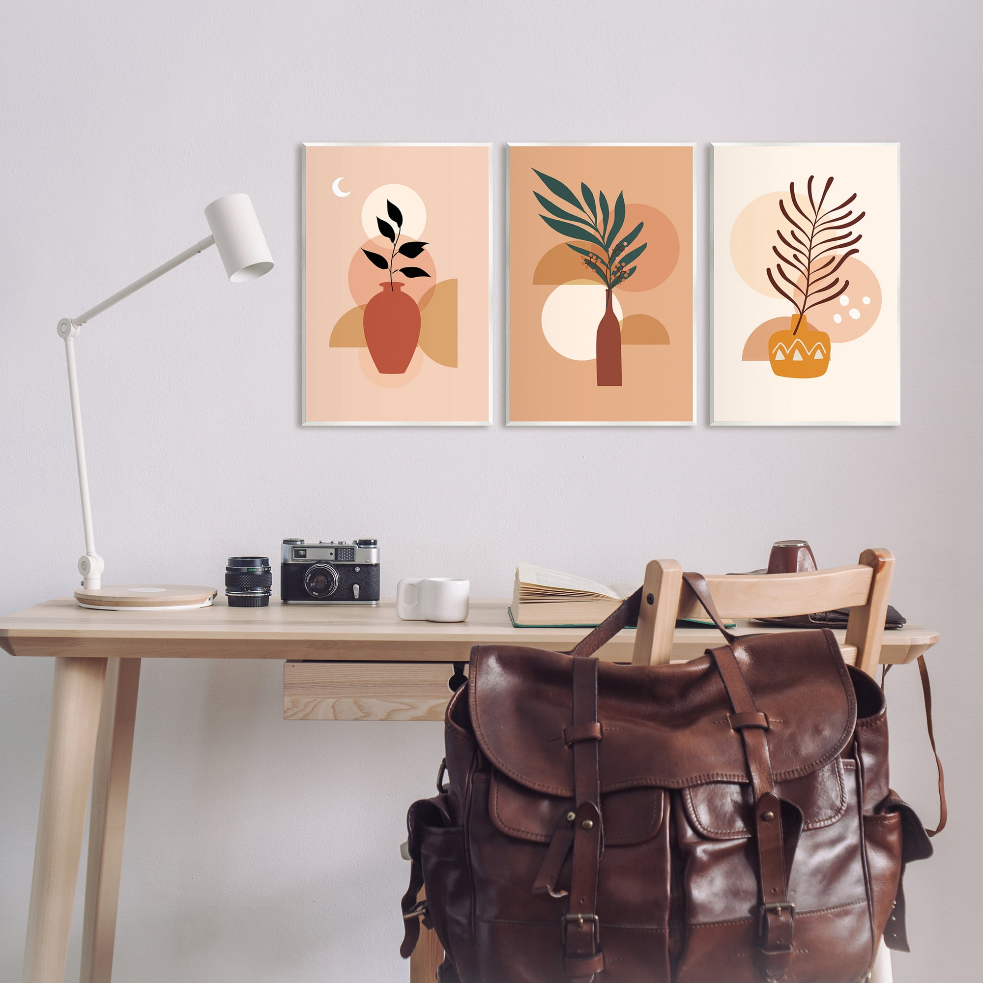 Stupell Industries Boho Plant Vases Botanical & Floral Painting Unframed Art Print Wall Art, 10 x 15