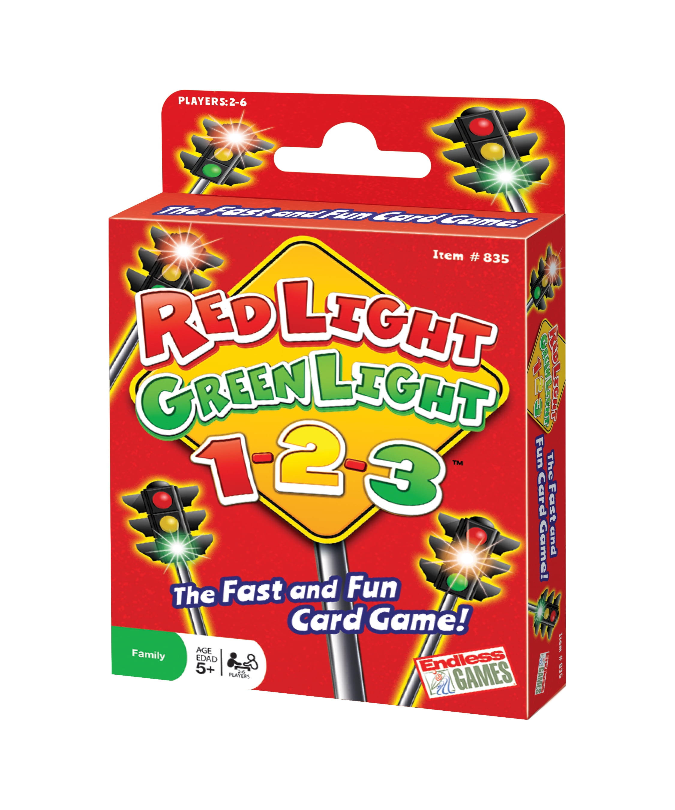 Red Light Green Light, 1-2-3 the Fast and Fun Card Game, Children Ages 5+