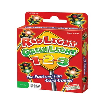 Red Light Green Light, 1-2-3 the Fast and Fun Card Game, Children Ages 5+