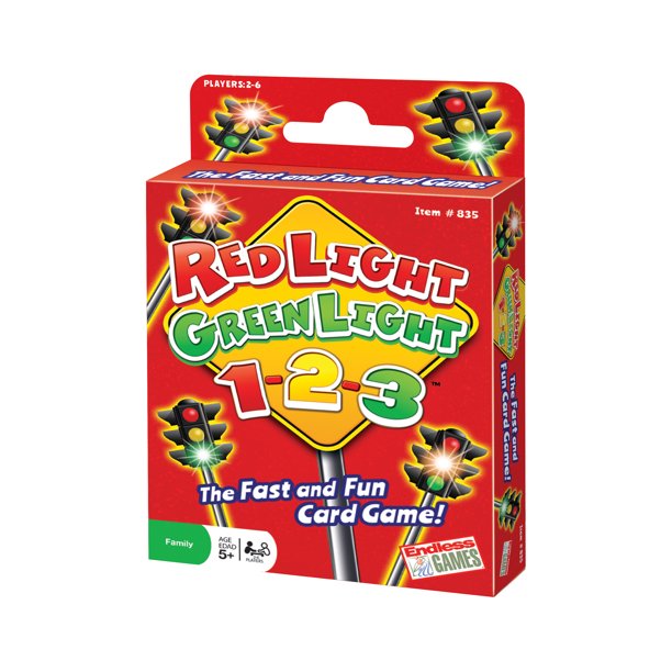 Red Light Green Light, 1-2-3 the Fast and Fun Card Game, Children Ages ...