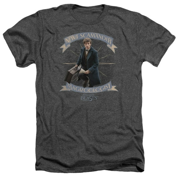 Fantastic Beasts - Newt Scamander - Heather Short Sleeve Shirt - Large