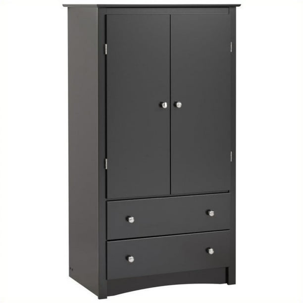 Free shipping on orders over $35! bowery hill tv wardrobe armoire in black