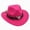 hot pink, variant on Ccpelsie Children Western Cowboy Hat for Kids Girl Boy Classic Hat Felt Cowgirls Hats for 4t 5t 6t 7t Kids(Blue,3-8 Years)