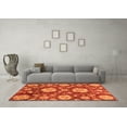 thumbnail image 3 of Ahgly Company Indoor Square Abstract Orange Modern Area Rugs, 6' Square, 3 of 4