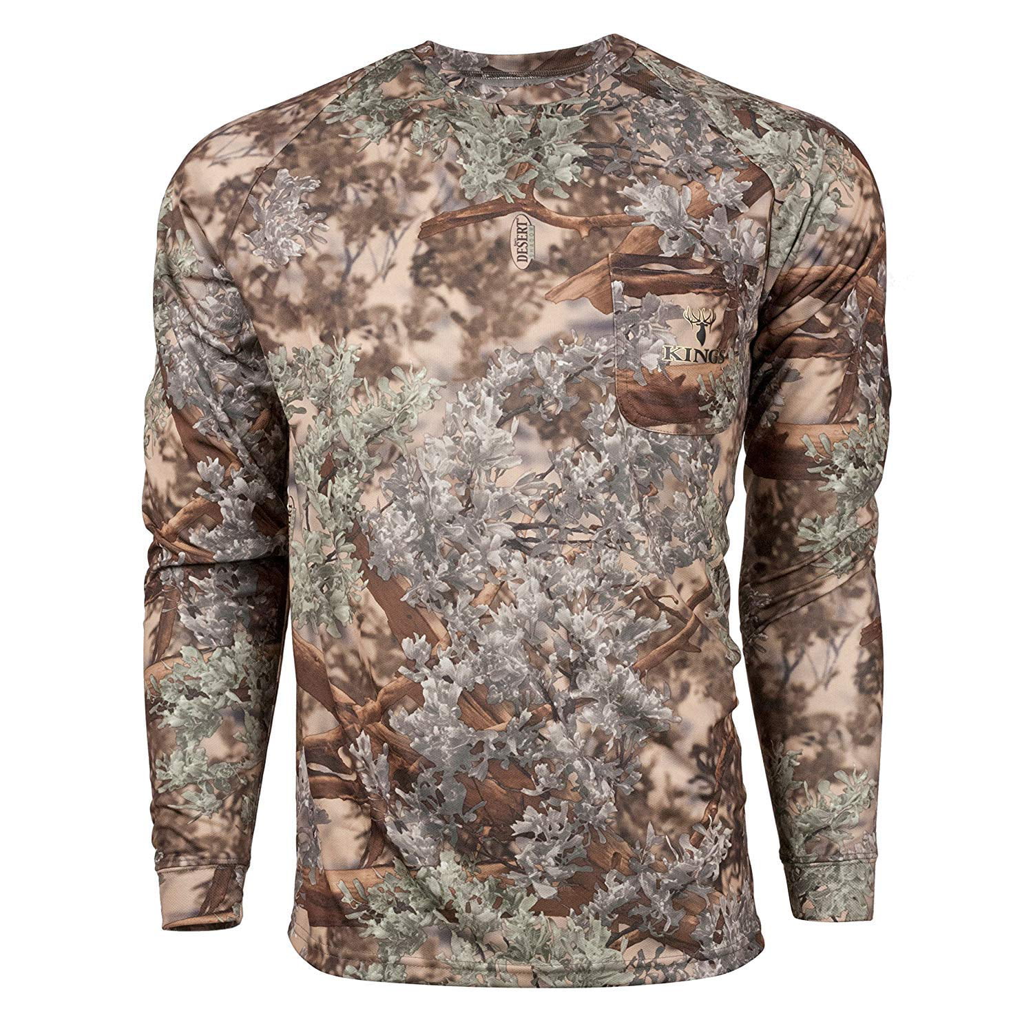King's Camo Desert Shadow Classic Cotton Long Sleeve Hunting Shirt 4XLarge 