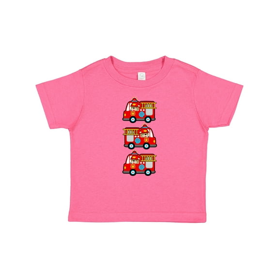 Inktastic Fire Truck Firefighter Bear Boys or Girls Baby T-Shirt