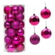thumbnail image 3 of 24 adornos navideños colgantes para árbol de Navidad, bolas irrompibles de 6 cm. Rosado, 3 of 9