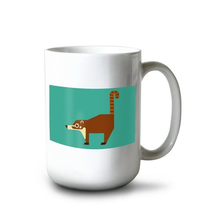 

15 fl oz Ceramic Mug Coati Geometric Contour Dishwasher & Microwave Safe