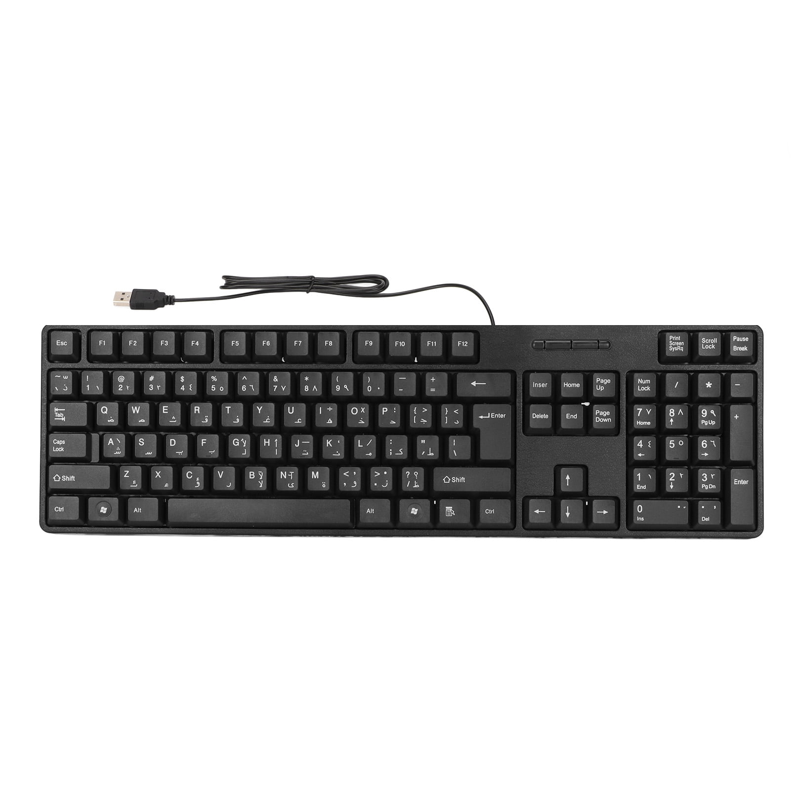Arabic Keyboard, Computer Keyboard 104 Keys Wired Design ABS Material ...