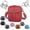Red, variant on Vintage Leather Crossbody Bag for Women, Wide Opening RFID Anti-Theft Zipper, Messenger Shoulder Purse with Adjustable Strap