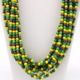 thumbnail image 2 of 27" Necklace Purple, Green and Gold Glass Bead Necklace (Dozen), 2 of 4