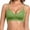Green, variant on Women Embossed Fruit Gel Strap Bra With Push Up Fixed Cup Adjustable Straps Wirefree Support, L, White