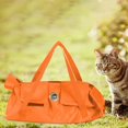 thumbnail image 4 of Bolsa de aseo para gatos, antiarañazos, antimordeduras, bolsa de sujeción cómoda y transpirable, para uñas, baño, manicura, limpieza, cuidado , Naranja 57cmx27cm L Colco Bolsa de aseo para gatos, 4 of 8