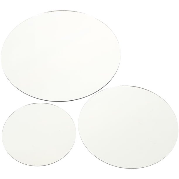 WEUVEB 3Ud Espejo Acrílico Plateado Para Props Fotográficos Y Exhibición De Joyería