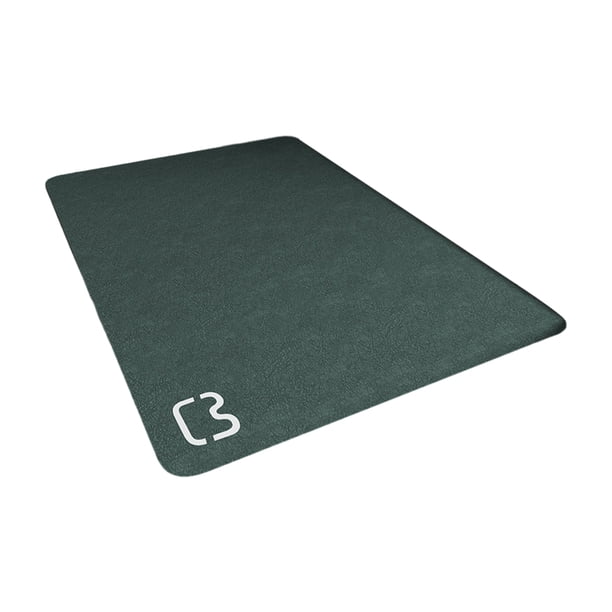 Toystoory Alfombrilla de baño antideslizante con estilo, resistente al agua y duradera, cómoda, fácil de limpiar, alfombrillas para el suelo Juegos de accesorios de baño verde negruzco