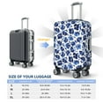 thumbnail image 6 of Daiia Blue Ink Flowers Luggage Cover, Thickened Washable Travel Luggage Covers, Elastic Unique Baggage Covers for 18-20 inch Luggage-X-Large, 6 of 9