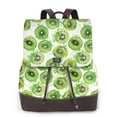 thumbnail image 1 of Easygdp Green Kiwi Mochila de Cuero para Mujeres, Bolso de Hombro, Bolsos de Mano de Moda para Trabajo y Viajes, 1 of 4