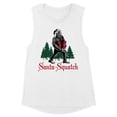 thumbnail image 1 of Santa-Squatch Women's Muscle Tank 2X-Large White, 1 of 5