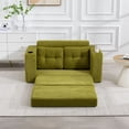 thumbnail image 3 of CQSXDA 2 In 1 Convertible Sofa Bed With Fold Out Floor Couch Design With Pillows For Lounge Settings, Olive,, 3 of 18
