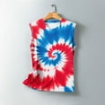 thumbnail image 5 of Jsaierl Women's 4th of July Tank Tops Plus Size Patriotic USA Flag Graphic Tees Elegant Sleeveless T Shirts Cami Flowy Crew Neck Tanks S-XXXXXL, 5 of 5