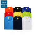thumbnail image 2 of Camisa polo cómoda e informal para hombre y mujer, de manga corta, con cuello anudado, de algodón, para tenis, uniforme de equipo, ropa de trabajo, logotipo imprimible, 2 of 5