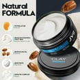 thumbnail image 5 of JVR Hair Clay for Men and Women, Medium Hold Matte Finish Hair Clay,Natural and Easy To Wash Out, For All Hairstyles Cream 2.86oz, 5 of 8