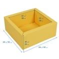 thumbnail image 2 of ECR4Kids SoftZone Play Patch Toy Bins, Beginner Playset, Yellow, 2-Pack, 2 of 9