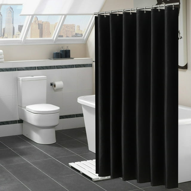 Fwttom Rideau de Douche pour Salle de Bain Rideau de Douche Moderne Hiver dans le Bain 71X71 Pouces Rideaux de Douche Longs Ensemble