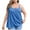 Blue A, variant on Plus Size Women's Camisole Tops with Self Bra Pads Adjustable Spaghetti Straps Cami Tank Tops