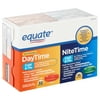 Equate Cold & Flu Relief Multi-Symptom Daytime/Nighttime Combo Pack Softgels; Cold Medicine 48 Count