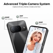 Doogee B10 Android 16 Cell Phone Unlock,48GB+256GB,7600mAh/33W,IP68/IP69K,6.63HD+120Hz Helio G100 Octa-Core,64Mp+2Mp+16Mp,4G/Nfc/Fingerprint/Face ID
