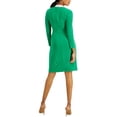 thumbnail image 2 of Kasper Womens Colorblock Midi Wrap Dress, 2 of 2