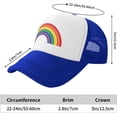 thumbnail image 5 of Pride Rainbow Trucker Hat for Men Women, Lesbian Gay Bisexual Transgender LGBT Baseball Cap Mesh Caps, 5 of 7
