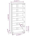 thumbnail image 4 of vidaXL Media Storage Cabinet Holder DVD Shelves for Prized Music Collections, 4 of 27