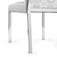 thumbnail image 3 of Home Gear Set of 2 Silver Frame Hexagonal Back Dining Chair, 3 of 5