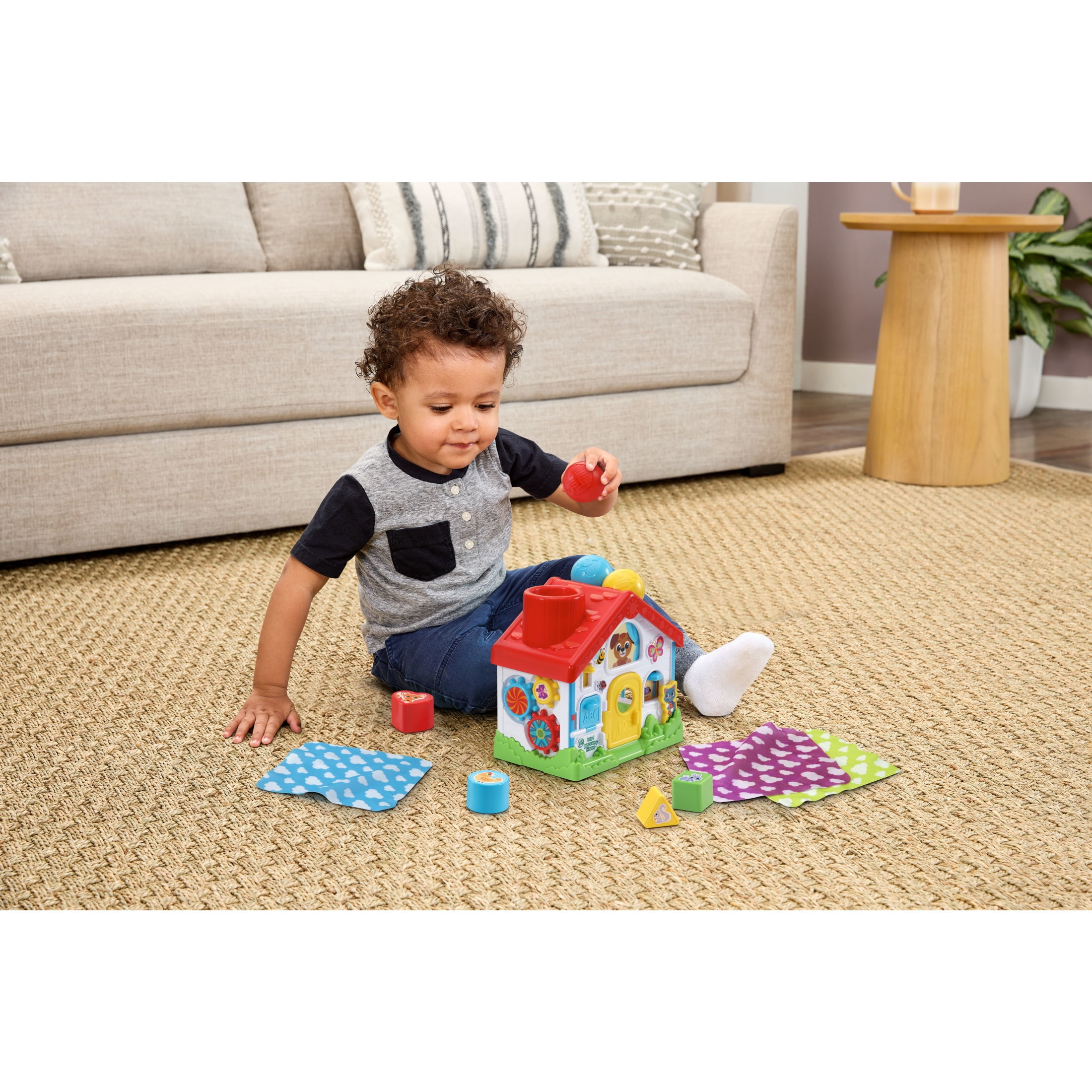 LeapFrog 4-in-1 Discovery House Plastic, Elastic, Fabric with Accessories, Baby and Toddler Toys