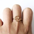thumbnail image 3 of Women Ring Creative Letter Fashion Alloy Jewelry Ring Finger Ring Simple Band, 3 of 3