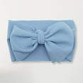 thumbnail image 2 of Ticikt Soft Stretchy Baby Girl Wide Headbands with Bow Headwraps Hair Bows Bands Accessories for Baby Boys Girls Newborns Infants Toddlers,Color:Light Blue, 2 of 3