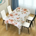 thumbnail image 4 of Yayeee Tablecloths 60" x 90" Rectangle Wrinkle Resistant Party Table Cover, Orange Floral Blooms, 4 of 8