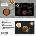 thumbnail image 4 of DAMAI 28"x 20"Stove Top Covers for Electric Stove,Food Grade Silicone Large Dish Drying Mat,Foldable, Easy Clean, Heat-Resistant Mat for Glass Cooktop,Dish Drying Mat,Black, 4 of 9
