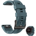 thumbnail image 1 of wonima11 for Garmin Fenix 6x Pro Watch Band, 26mm Quickfit Silicone Sports Bands Strap for Fenix 7X 6X 5X Plus 3/3 HR Descent MK1, D2 Delta PX, D2 Charlie Smartwatch, 1 of 1