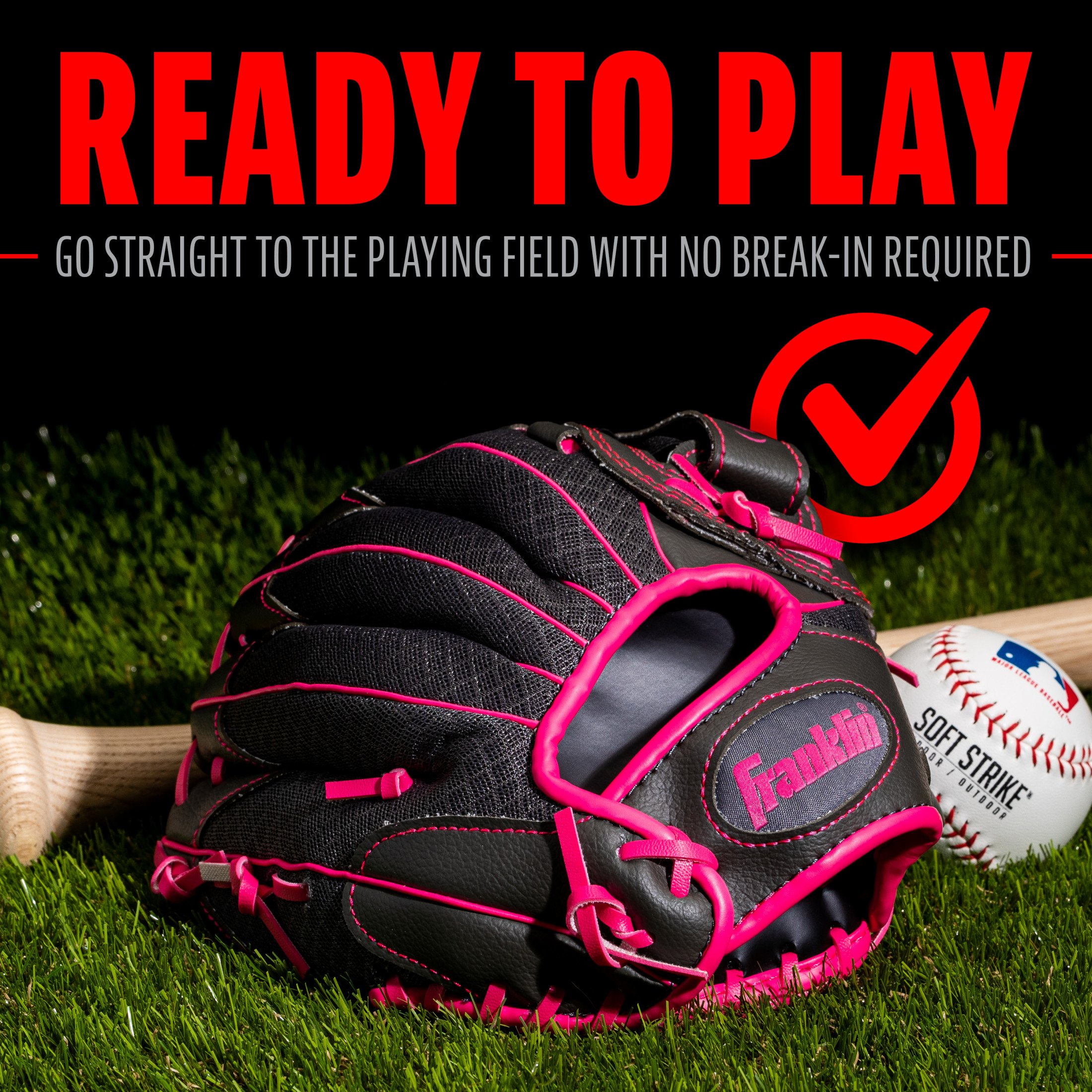 Franklin Sports Shok-Sorb Kids Teeball Glove, 10.5in photo 7