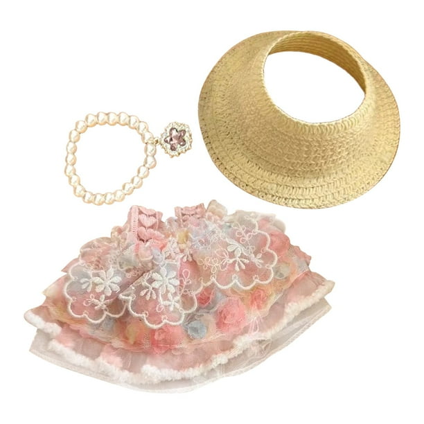 Ropa de Muñeca para Niñas 3+ Años Tela Suave Traje de Juego Accesorios para Todas las Ocasiones