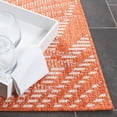 thumbnail image 5 of SAFAVIEH Beach House Declan Botanical Indoor/Outdoor Runner Rug, Orange/Ivory, 2'2" x 10', 5 of 16