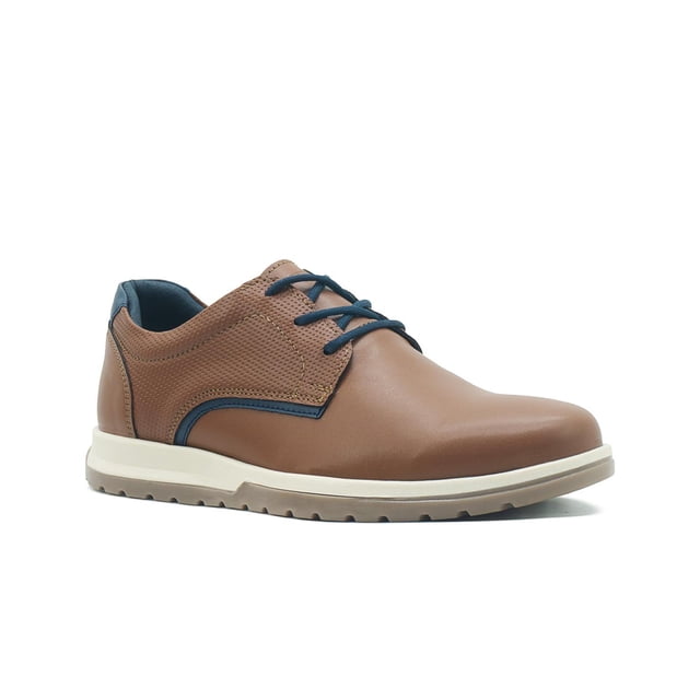 Zapato Derby Para Niño Elegante Comodo Diseño Moderno Cajeta caqui 24