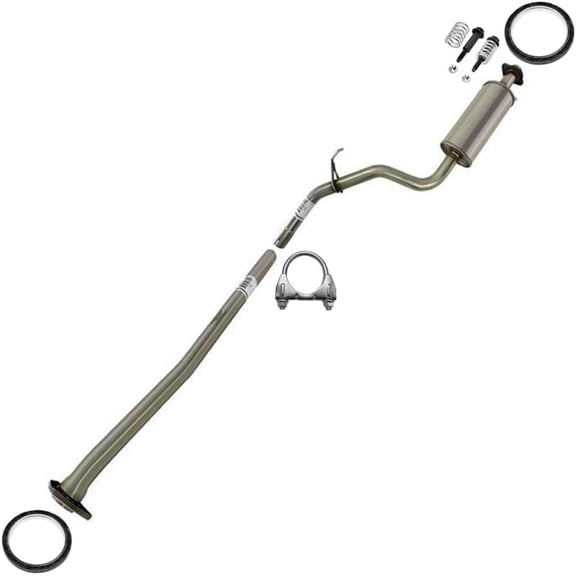 Stainless Steel Exhaust Intermediate Pipe and Resonator Fits 2014-2015 Honda Civic 1.8L Sedan - Direct Fit